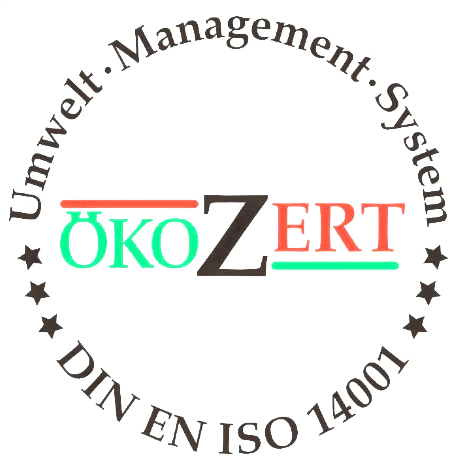 ÖkoZert DIN EN ISO 14001 - Umwelt-Management-System Zertifikat